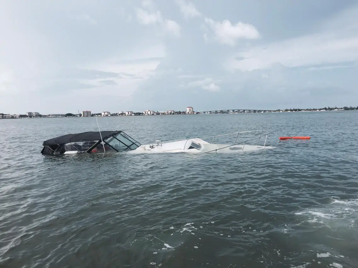 Hazard Sunken Vessel In Boca Ciega Bay St Pete Beach Today